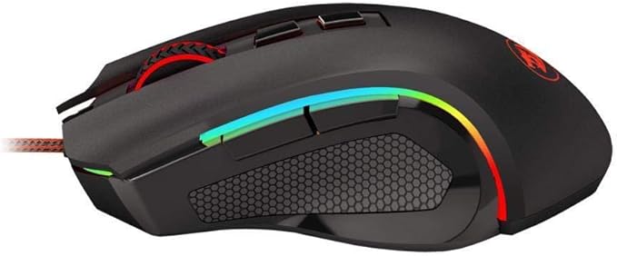 Mouse Redragon Gamer Griffin M607 RGB, 7200 DPI, 6 Botões, Black