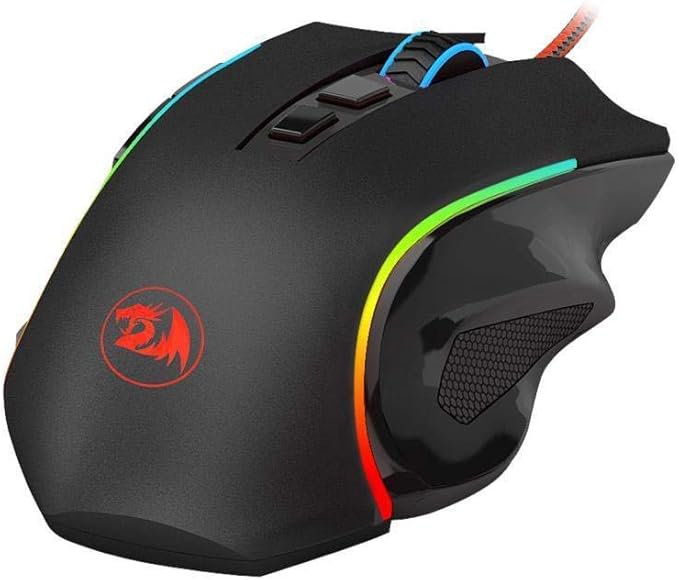 Mouse Redragon Gamer Griffin M607 RGB, 7200 DPI, 6 Botões, Black