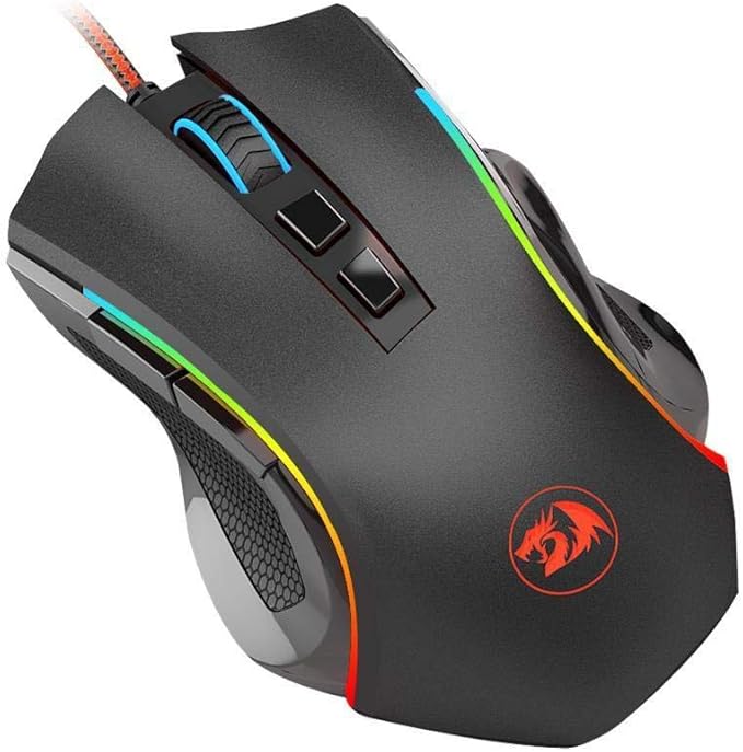 Mouse Redragon Gamer Griffin M607 RGB, 7200 DPI, 6 Botões, Black