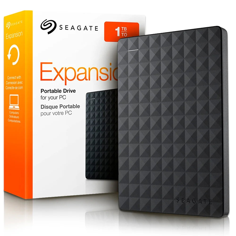 HD 1TB - Disco rígido externo Seagate Expansion STEA1000400 1TB preto