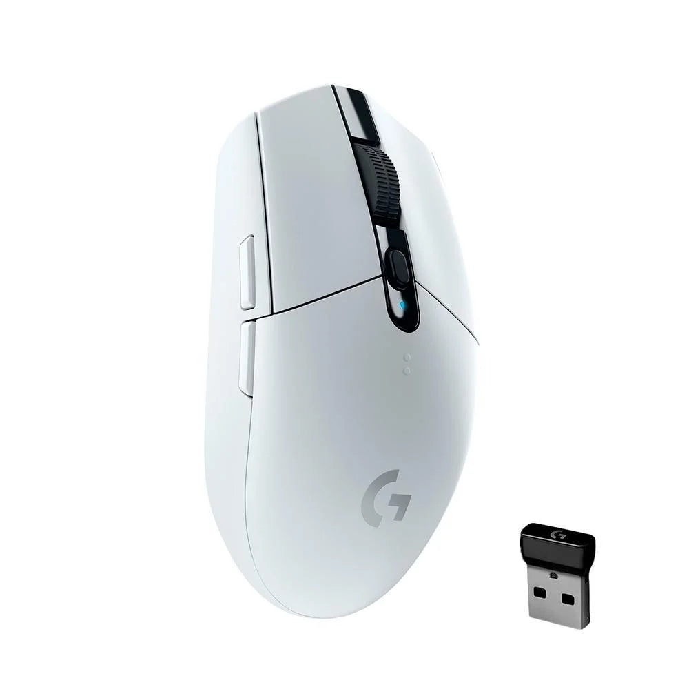 MOUSE GAMER - SEM FIO Logitech G305 LIGHTSPEED - Branco, 6 Botões Programáveis e Até 12.000 DPI