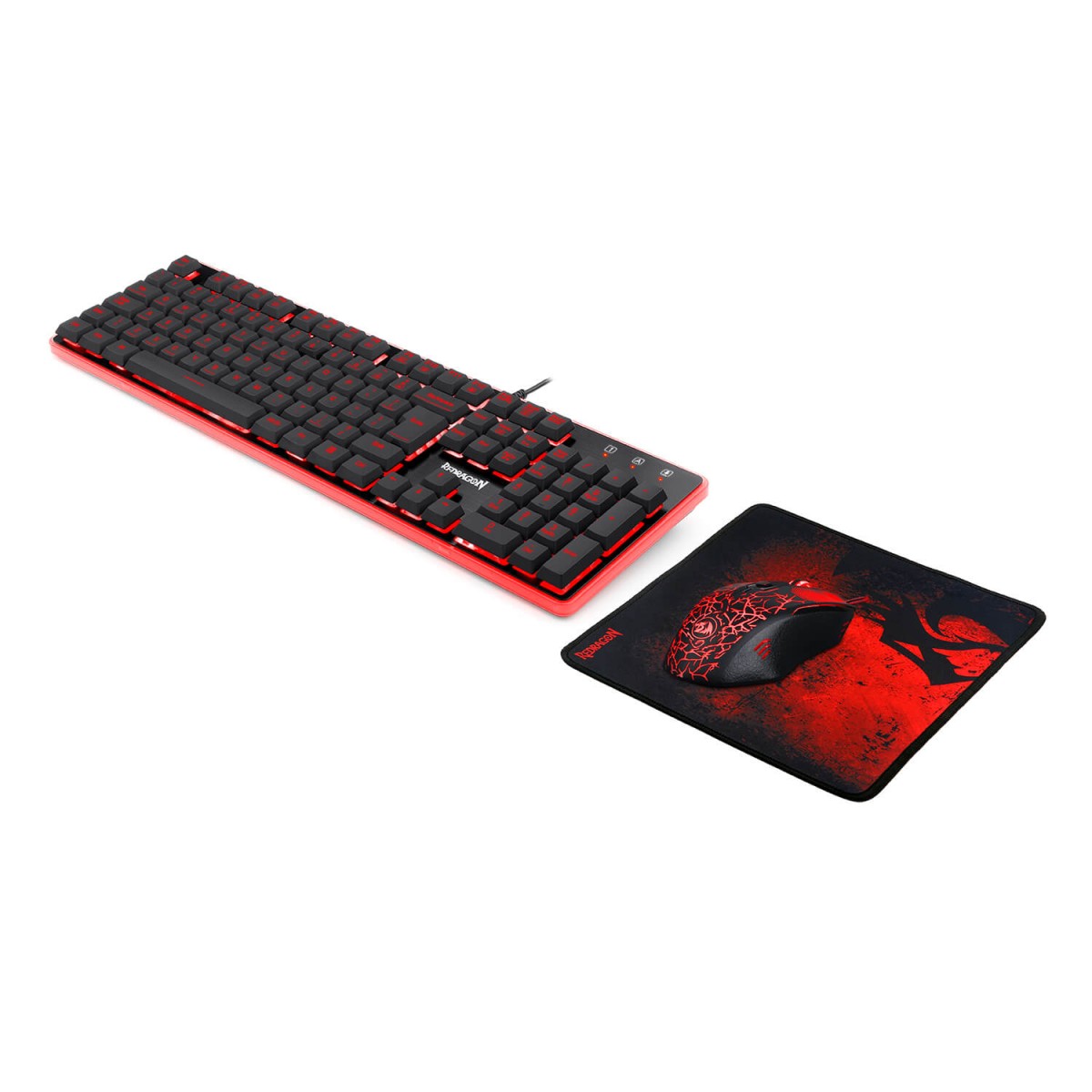 KIT GAMER REDRAGON - TECLADO, MOUSE E MOUSEPAD REDRAGON S107 (#XPYF9RYAT)