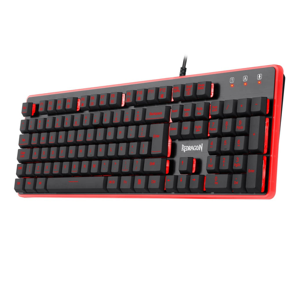 KIT GAMER REDRAGON - TECLADO, MOUSE E MOUSEPAD REDRAGON S107 (#XPYF9RYAT)