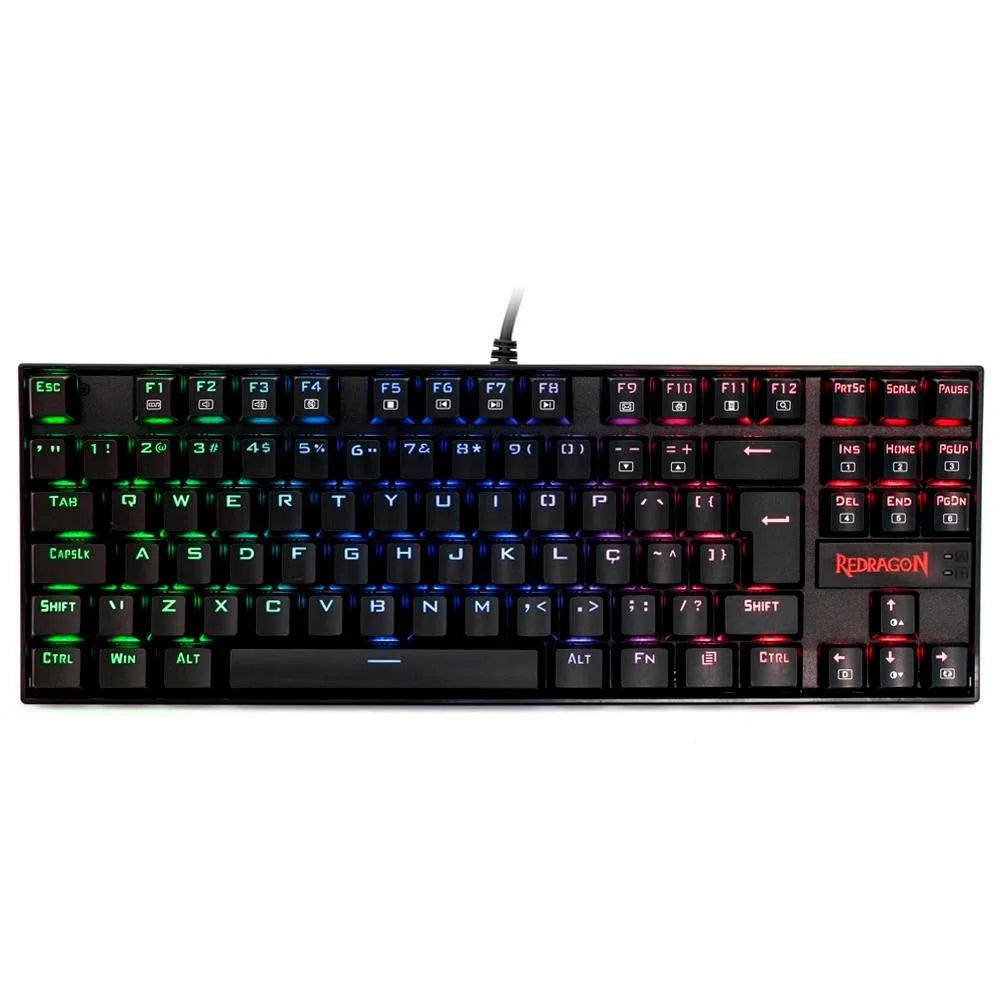 Kit Gamer Redragon Teclado Mecânico Kumara, RGB, Switch Outemu Blue, PT + Mouse Cobra M711, Chroma, 10000DPI, Preto - S118