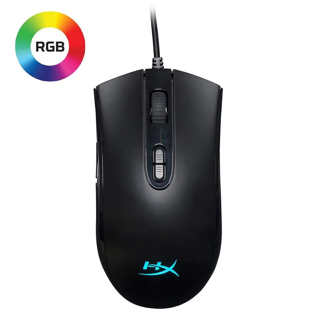 Mouse Gamer HyperX Pulsefire Core, RGB, 6200DPI, 7 Botoes, Preto, 4P4F8AA